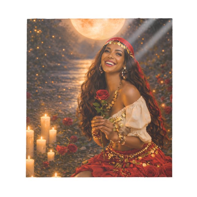 Bloc De Notas gitana roja  (Frente)