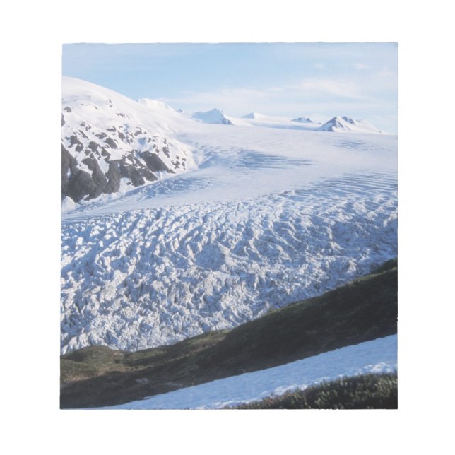 Bloc De Notas Glaciar Exit en el Parque Nacional Kenai Fjords, (Frente)