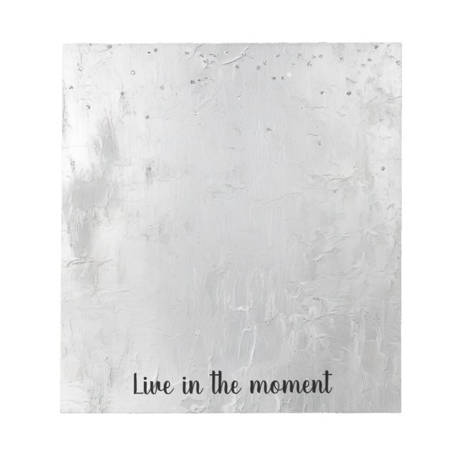 Bloc De Notas Glam Silver Confetti (Frente)