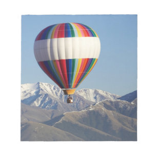 Bloc De Notas Globo aerostático, cerca de Methven, Canterbury