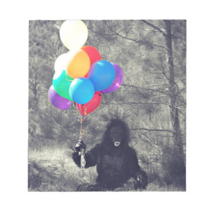 Bloc De Notas globos de cumpleaños simio
