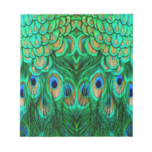 Bloc De Notas Gloriosas plumas de pavo real