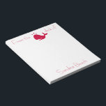 Bloc De Notas Glow_Red Whale personalizado<br><div class="desc">¡No es casualidad! Si te sientes creativo,  puedes cambiar el tamaño y la posición de la ballena,  o el color de fondo. Sólo tienes que hacer clic en "Personalizar" y dejar que empiece la diversión!</div>