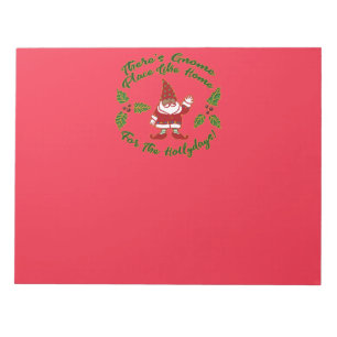 Bloc De Notas Gnome Para Los Navidades De Hollydays
