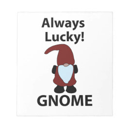 Bloc De Notas Gnome siempre afortunado Gnome