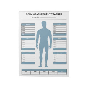 Bloc De Notas Goal Body Measurements Tracker Weight Loss Fitness