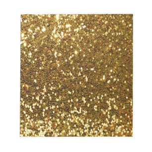 Bloc De Notas Gold Glitter
