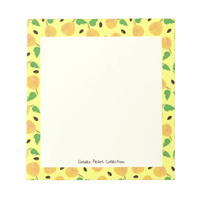 Bloc De Notas Golden Pears Collection Yellow Bright (Frente)