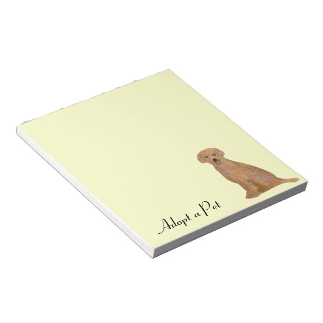Bloc De Notas Golden Retriever Adopta Notepads Mascotas (Lado Derecho)