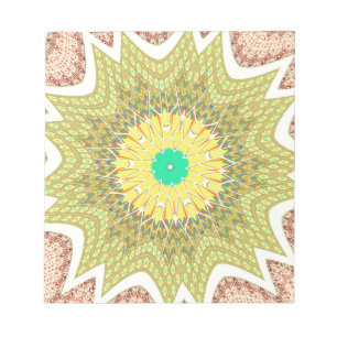 Bloc De Notas gOLDEN YELLOW Patrón tribal étnico africano