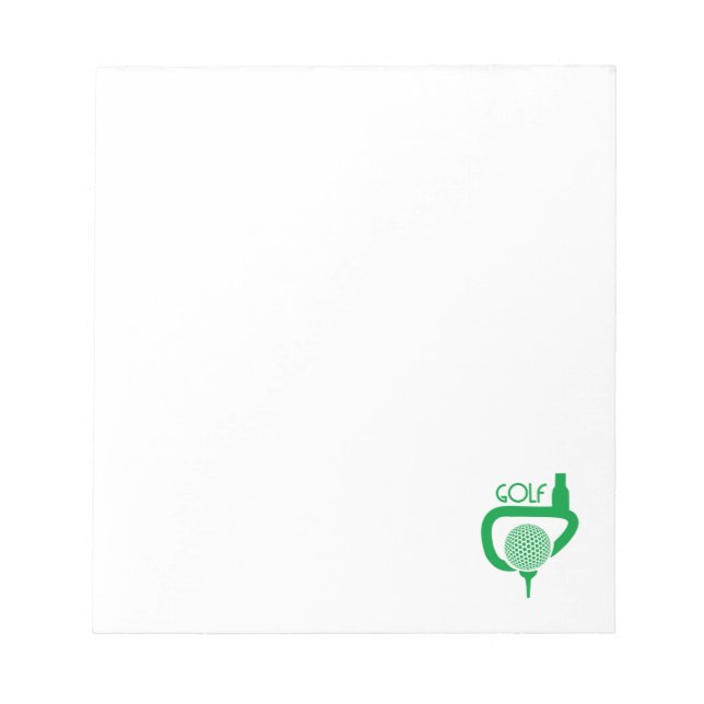 Bloc De Notas Golf (Frente)