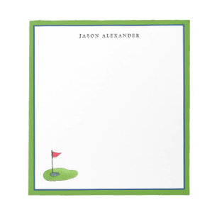 Bloc De Notas Golf Personalizado