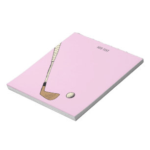 Bloc De Notas Golf rosa personalizado moderno