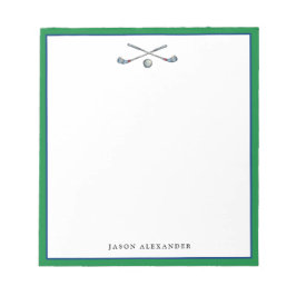Bloc De Notas Golfista personalizado 