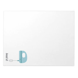 Bloc De Notas Golpearla | Beater de cocina azul