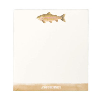 Bloc De Notas Gone Fishin’ Illustrated Fish Notepad