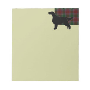 Bloc De Notas Gordon Setter Silhoueted sobre el clan Gordon Tart