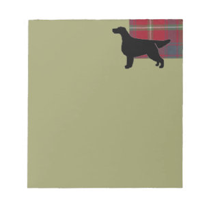 Bloc De Notas Gordon Setter Silhoueted sobre el clan Gordon Tart