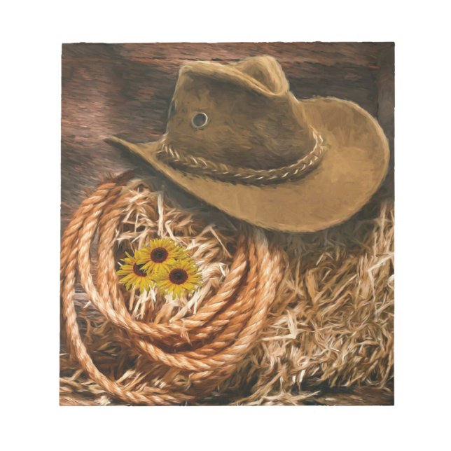 Bloc De Notas Gorra Cowboy (Frente)