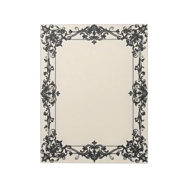Bloc De Notas Gothic Damask Frame (Lado Izquierdo)