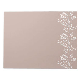 Bloc De Notas Graceti Vertical Garden Silhouette M1 Flora Blanca