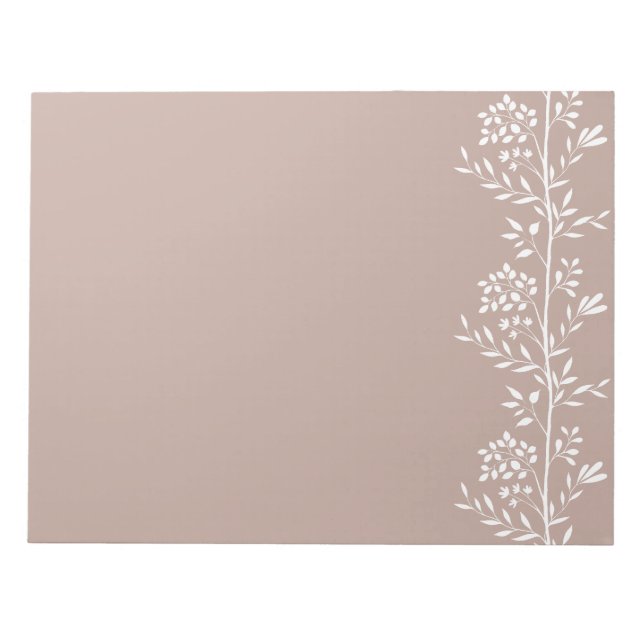 Bloc De Notas Graceti Vertical Garden Silhouette M1 Flora Blanca (Frente)