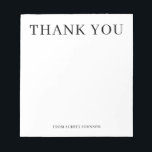 Bloc De Notas Gracias Elegante Simple<br><div class="desc">El elegante y sencillo bloc de notas presenta el audaz tipo de letra serif. Minimalista perfecto para notas personales o de negocios.</div>