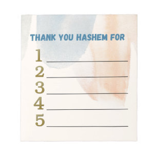 Bloc De Notas Gracias, Hashem notepad
