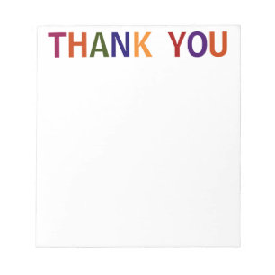 Bloc De Notas Gracias Multicolor 5.5 x 6