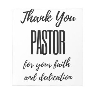 Bloc De Notas Gracias Pastor Por Tu Fe.