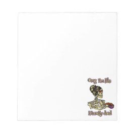 Bloc De Notas Graciosa bebida de Skeleton Estoy literalmente mue