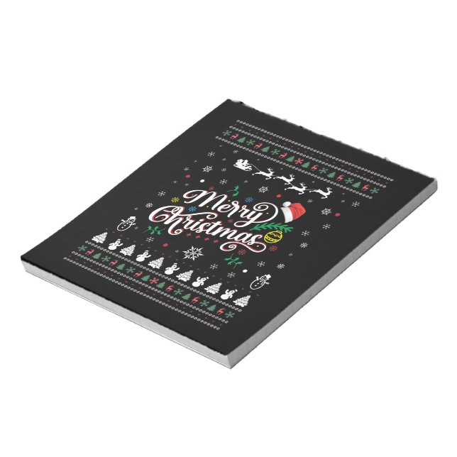 Bloc De Notas Graciosa Feliz Navidad (Lado Izquierdo)