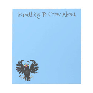 Bloc De Notas Gracioso ilustracion de personalizado de cuervos l