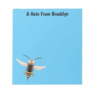 Bloc De Notas Gracioso ilustracion personalizado de avispas de a