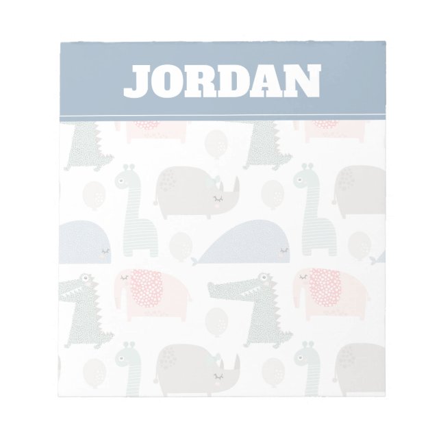 Bloc De Notas Gracioso patrón animal facial (Frente)