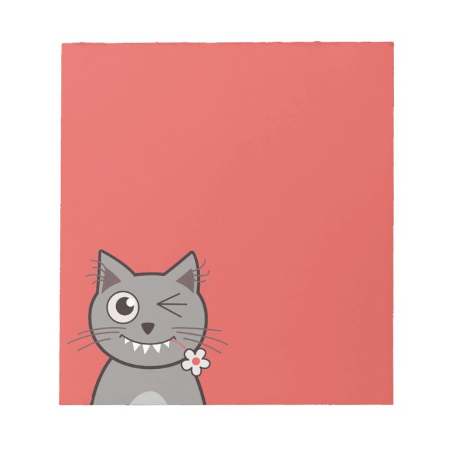Bloc De Notas Gracioso Winny Personalizado Kitty Cat (Frente)