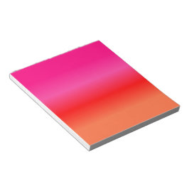 Bloc De Notas Gradiente rosa, rojo y Naranja