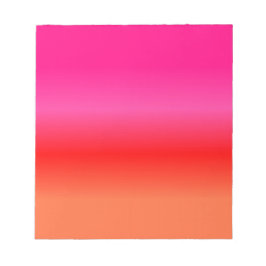 Bloc De Notas Gradiente rosa, rojo y Naranja