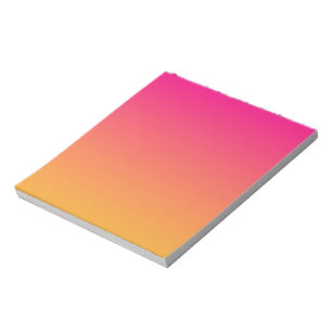 Bloc De Notas Gradiente rosa y naranja