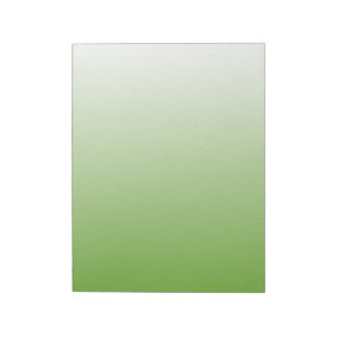 Bloc De Notas Gradiente Verde y Blanco
