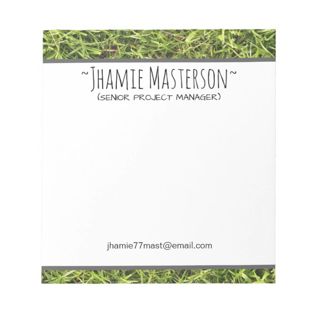 Bloc De Notas Grado personalizado (Frente)