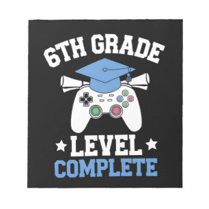 Bloc De Notas Graduación de Juegos de Nivel de 6to Grado Complet