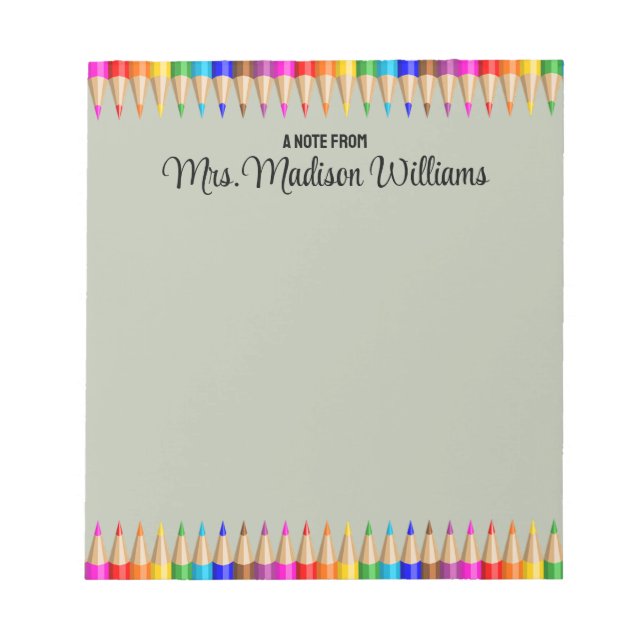 Bloc De Notas Graduación personalizada del profesor Regalo de re (Frente)