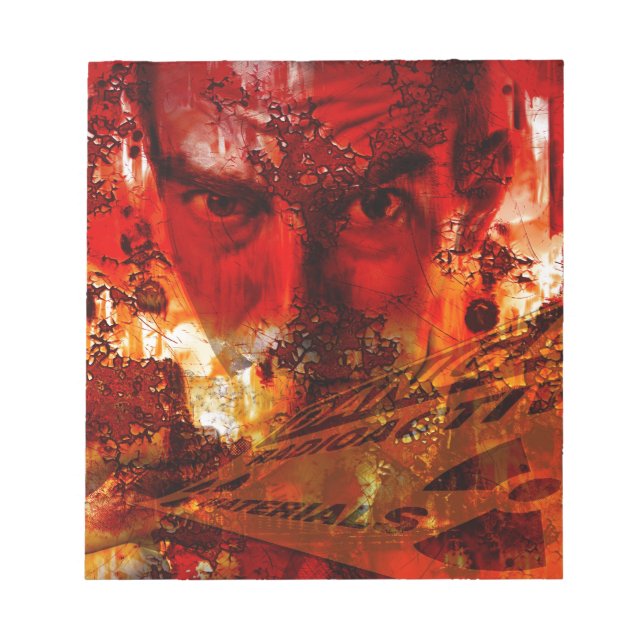 Bloc De Notas Graffiti de cara roja (Frente)