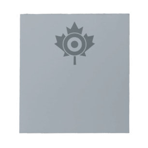 Bloc De Notas Gráfica de hojas de arce canadiense Roundel Mod