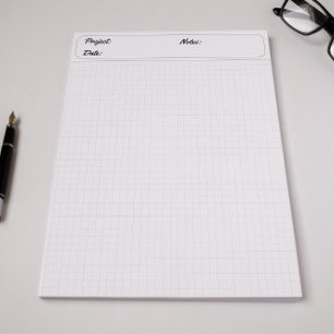 Bloc De Notas Gráfica de ingeniería Hojas de papel de cuadrícula