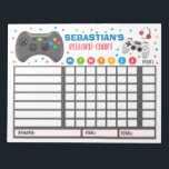 Bloc De Notas Gráfica de recompensas de video juego de video grá<br><div class="desc">Gráfico de rutina de recompensas personalizado.</div>