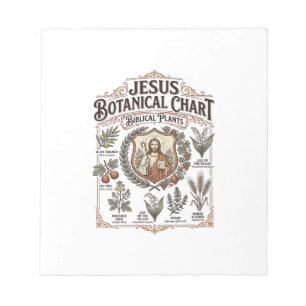 Bloc De Notas Gráfico Botánico Jesús Plantas Bíblicas Jesús Bota
