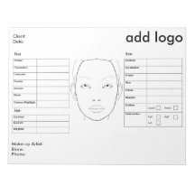 Gráfico de caras de maquillaje