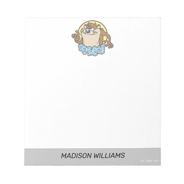 Bloc De Notas Gráfico de círculo extensivo TAZ™ (Frente)